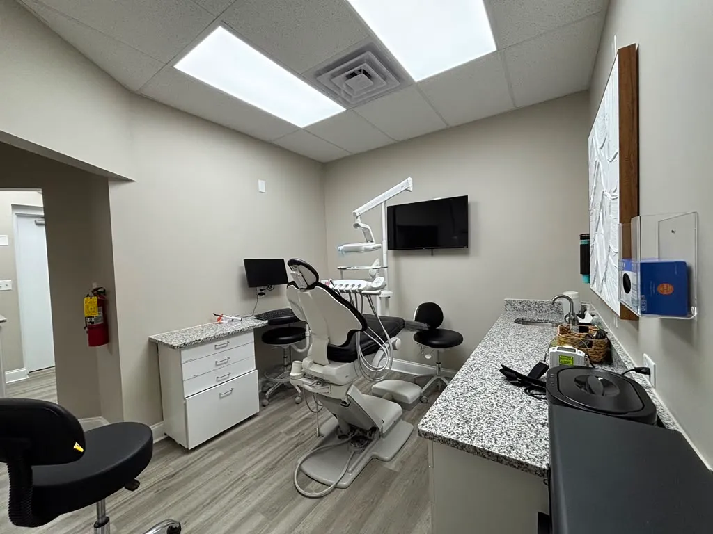 Clean and modern Alpha Dental treatment room